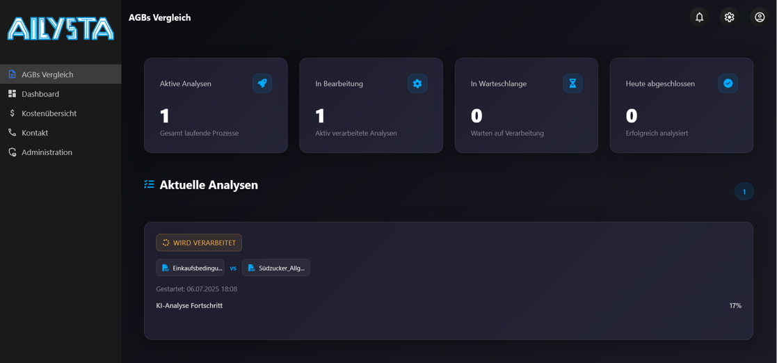 AILYSTA AGBs Vergleich Screenshot 3